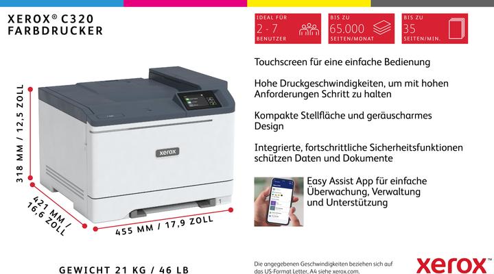 Actual product image Xerox C320 colour laser printer Wi-Fi (Laser, Colour)