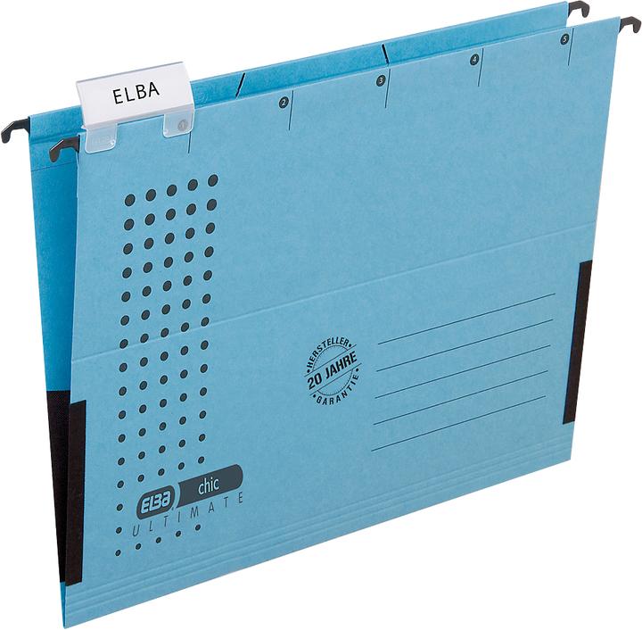 Actual product image Elba chic® ULTIMATE hanging bag, for formats up to Din A4, synthetic material, 25 pieces (A4, 25 x)