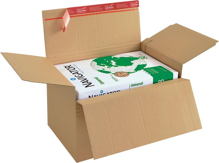 Produktbild Colompac Blitzbodenkarton, versch. Grössen bis A3, doppelter Boden, Selbstklebeverschluss, braun, 10 Stück (44.5 x 31.5 cm, 10 x)