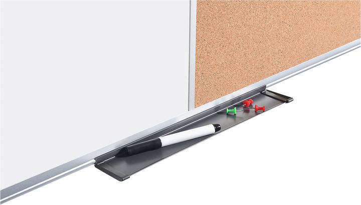 Productafbeelding Bi-Office Combinatiebord MAYA, gecombineerd prikbord en whiteboard, kurk of vilt, verschillende afmetingen (90 x 60 cm)