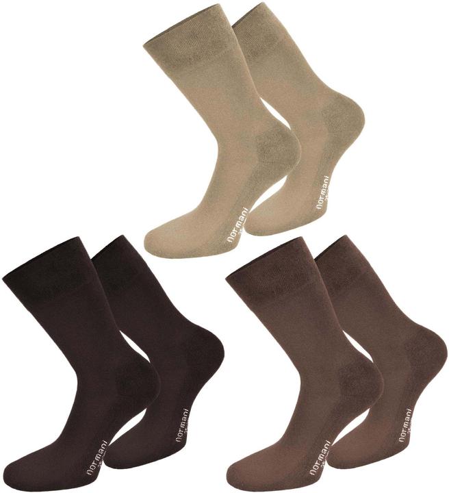 Immagine prodotto Normani 6 paia di calzini comfort con bordo morbido (confezione da 6, 35 - 38)