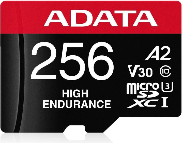 Adata microSDXC-kaart High Endurance 256 GB (256 GB, microSDXC, U3, UHS-I)