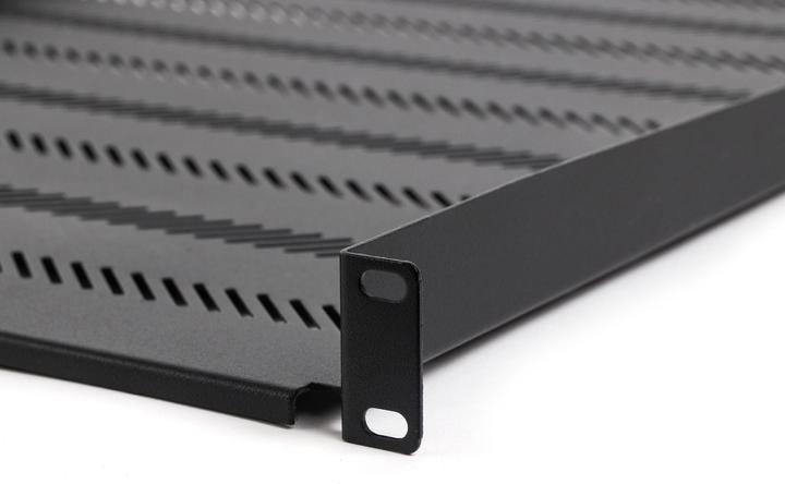Immagine prodotto Digitus Scaffalatura fissa 19 1U profondità 550 mm Portata 25 kg Montaggio a 4 punti nero Viti e staffa