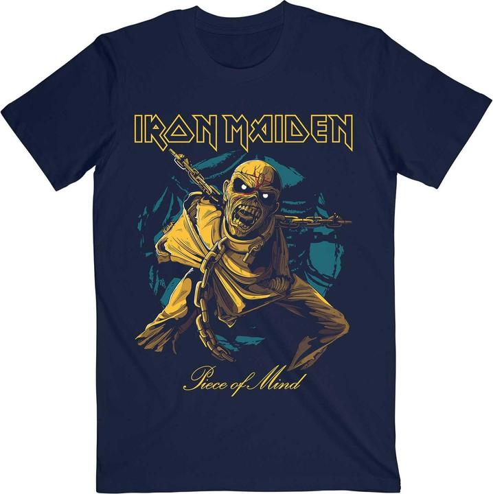 Immagine prodotto Music Brand Maglietta unisex da adulto Piece of Mind Eddie in cotone (XL)