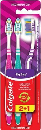Colgate Zahnbürsten Zick-Zack 3 Stück mittel (Mittel, 3 x)