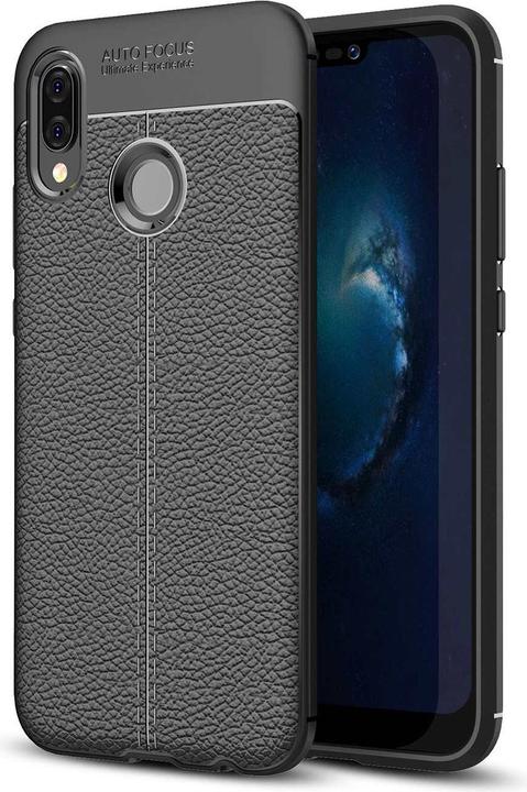 Actual product image Cadorabo TPU Cover Faux Leather Structure (Huawei Nova 3E)