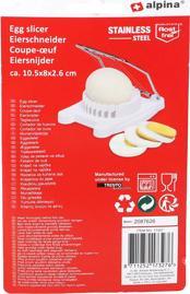 Productafbeelding alpina Eiersnijder 8x10x3cm PP+SS