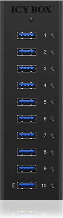 Actual product image Icy Box Ib-Ac6110 (USB-B, 10 Ports)