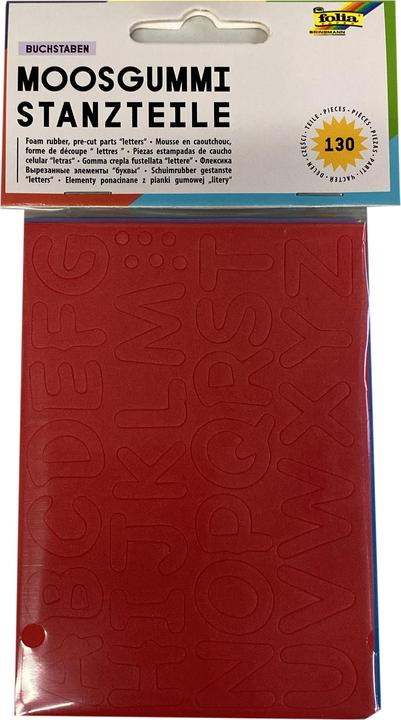 Image du produit Folia Pièces en caoutchouc mousse lettres poinçonnées