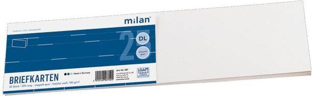 Folia Bringmann Milan letter cards 25 pieces DIN long (25 pcs.)