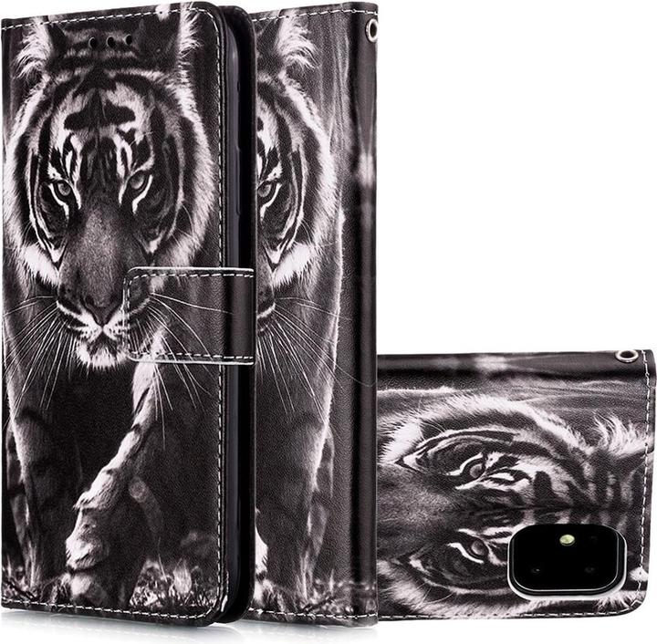 Produktbild Ueli Express iPhone 11 Buch Etui Tasche mit Kartenfach Tiger (Apple iPhone 11)