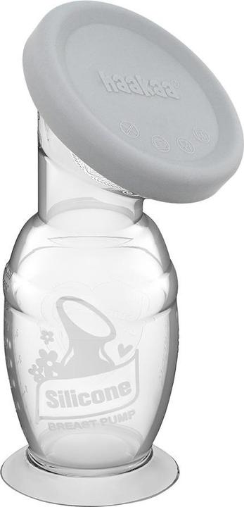 Actual product image Haakaa 100ml Silicone Breast Pump with Suction Base & Silicone Cap