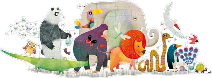 Produktbild Djeco Riesenpuzzle Die Tierparade, 36 Teile (36 Teile)