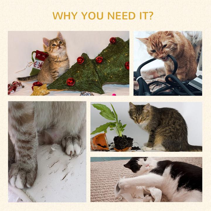 Image du produit Jamb Arbre à chat (123 cm, Vert, Crème)