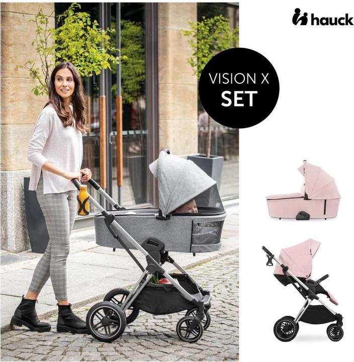 Produktbild Hauck Kombikinderwagen Kombi-Kinderwagen Vision X Duoset Silver (Sportwagen