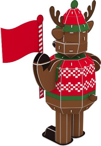 Actual product image Craft Buddy Reindeer, 50 pieces 3D Puzzle Set (50 pieces)