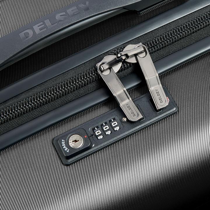 Actual product image Delsey Comete Plus Trolley Case - 67 cm - Black (69 l, L (90 - 115l))