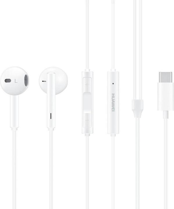 Huawei CM33 Typ-C-Stereo-Headset, Weiss (Grosspackung) (ANC, Kabelgebunden)