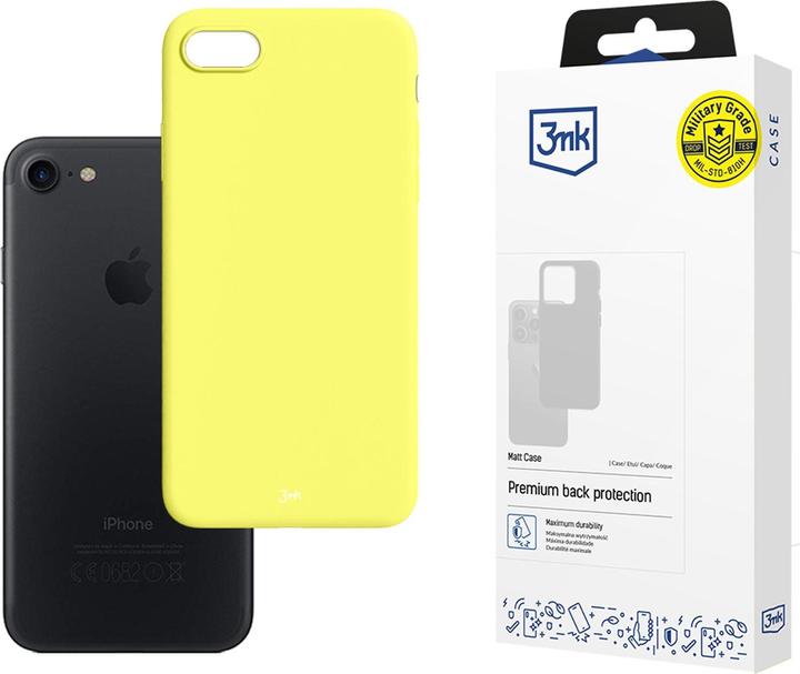 3MK Matt Case for iPhone 7 / 8 / SE 2020 lime (Apple iPhone SE (3rd Gen), Apple iPhone SE (2nd Gen), Apple iPhone 7)