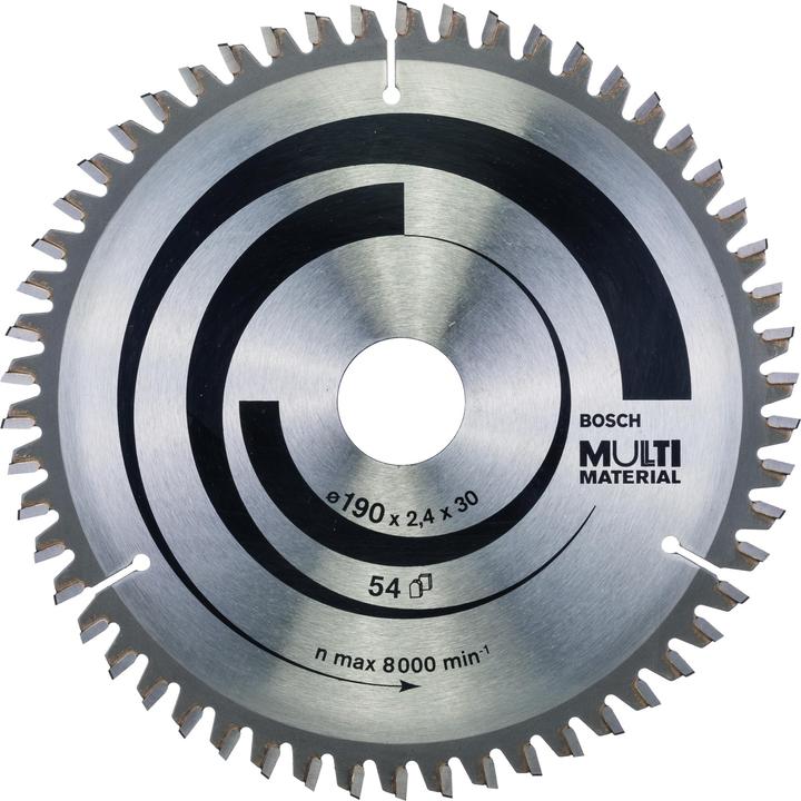 Bosch Professional Zubehör PRO Multi Material Kreissägeblatt, 190 x 2,4 x 30 mm