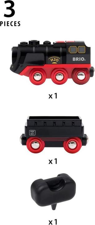 Image du produit Brio Locomotive à vapeur à piles avec réservoir d'eau
