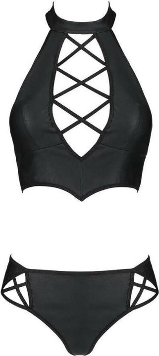 Actual product image Passion PE Nancy Size Plus bikini 2pcs set black 4XL/5XL (45)