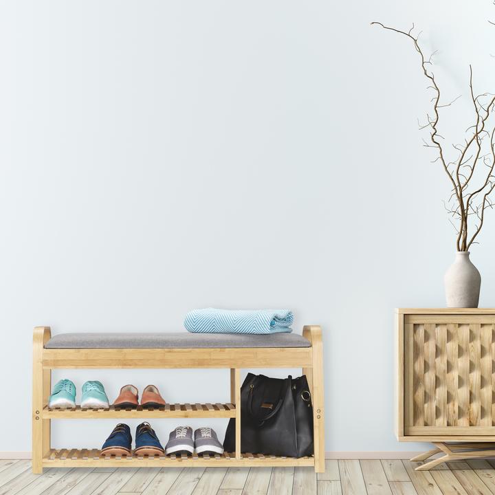 Actual product image Relaxdays Shoe bench (100.5 x 33 x 50 cm)