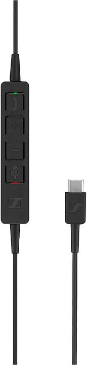 Produktbild Sennheiser Headset Serie SC 160, binaural, grosse Ohrpolster, In-Line Call Control, schwarz (Kabelgebunden, USB-C)