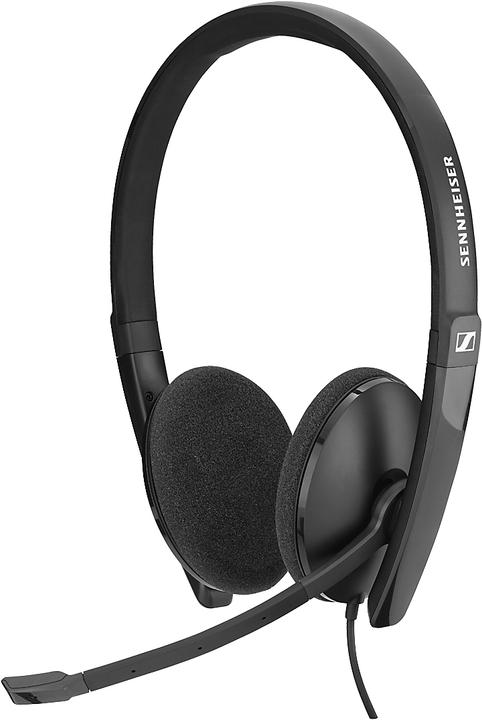 Produktbild Sennheiser Headset Serie SC 160, binaural, grosse Ohrpolster, In-Line Call Control, schwarz (Kabelgebunden, USB-C)