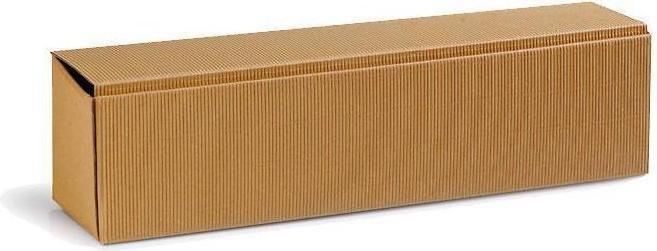 Produktbild Transpak Flachengeschenkkarton Masse 385x92x96mm natur offene Welle natur (50 x)
