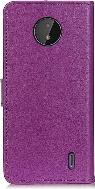 Actual product image MU Classic Litchi Leather Bookcover Series (Nokia C10, Nokia C20)