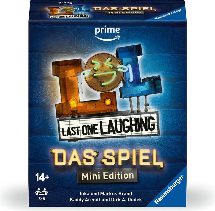 Immagine prodotto Ravensburger 24592 - Il gioco dell'ultimo a ridere: edizione mini - Il gioco per feste del famoso (Tedesco)