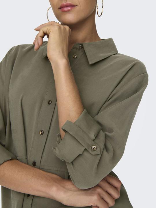 Immagine prodotto JdY Vestibilità regolare Colletto a camicia Polsini ripiegati Taglio delle maniche voluminoso Camicia (XS)