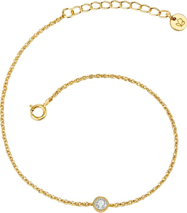 Produktbild Glanzstücke München Damen Sterling Silber Topas gelbgold 17,0 cm Basislänge + 3,0 cm Verlängerung - 11186 (17 cm, Sterling Silber)