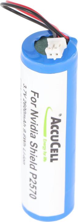 Image du produit AccuCell Akku Nvidia Shield P2570, Nvidia LC18650 (1 pcs, Spécifique à l'appareil, 2600 mAh, Piles rechargeables + chargeur)