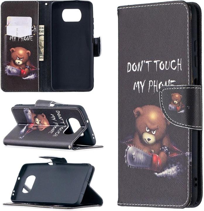 Produktbild König Design Hülle Handy Schutz für Xiaomi Poco X3 Case Flip Cover Tasche Etui Bumper Schwarz (Xiaomi Poco X3)