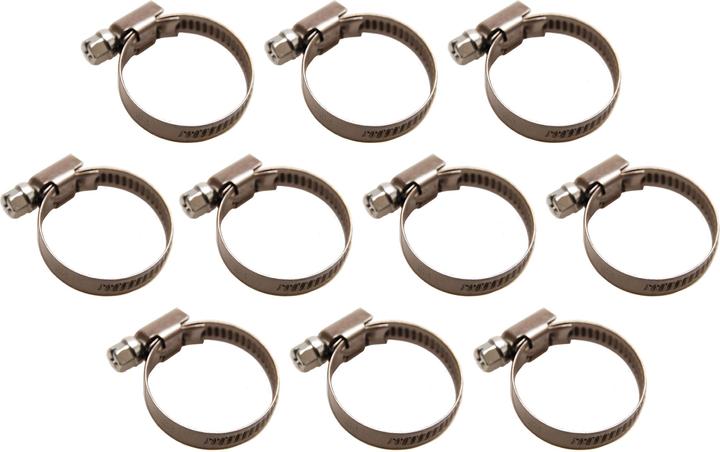 BGS Colliers inoxydable 25 x 40 mm 10 pièces (Collier de serrage, 40 mm)