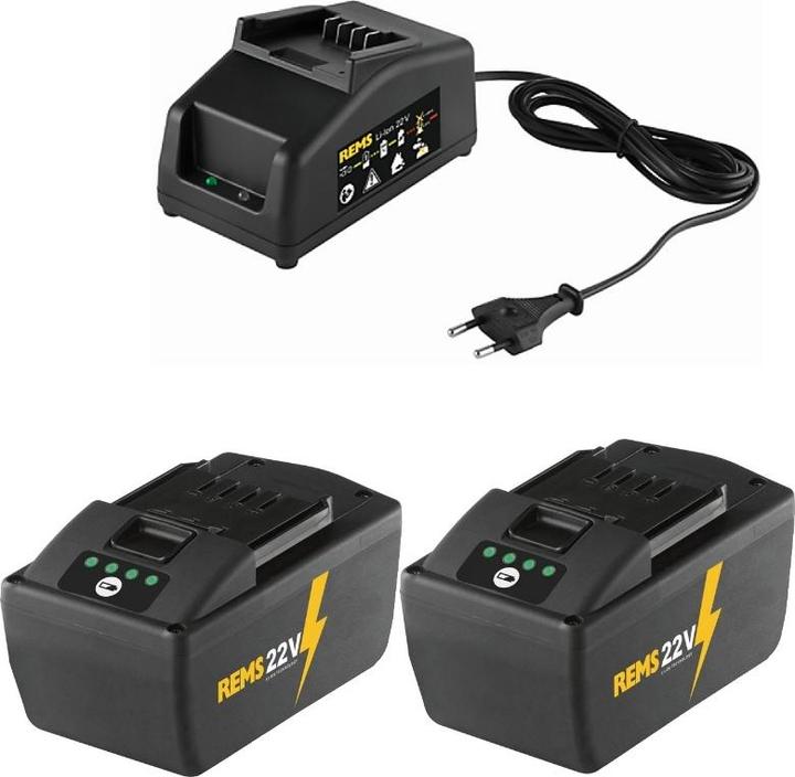Rems Akumuliatorių ir įkroviklio komplektas Powerpack 22V 9,0Ah