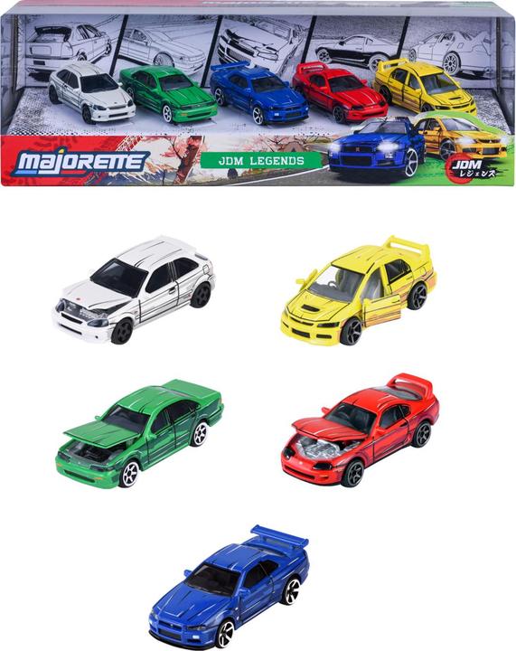 Actual product image Majorette JDM Legends Anime 5 Pieces Giftpack