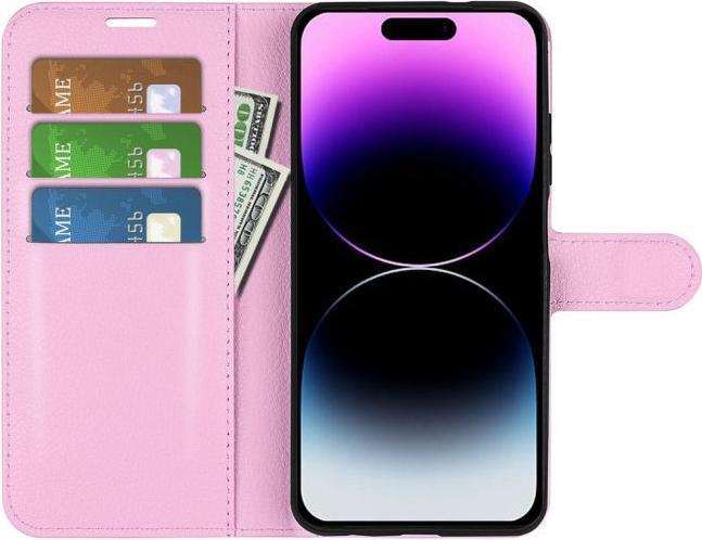 Actual product image MU Classic Litchi Leather Bookcover Series (Apple iPhone 15 Pro)