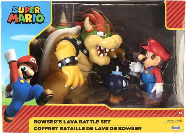 Actual product image Jakks Pacific World of Nintendo: Mario vs. Bowser Lava Battle