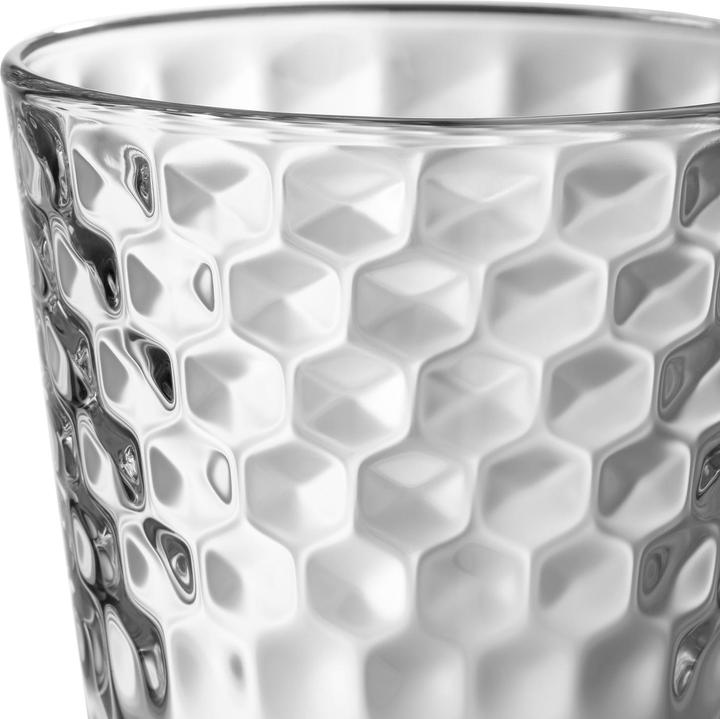 Produktbild WMF Wassergläser Set 4tlg Gläser 265ml Wabenmuster Kristallglas hitzebeständig (0.23 l, 4 x)