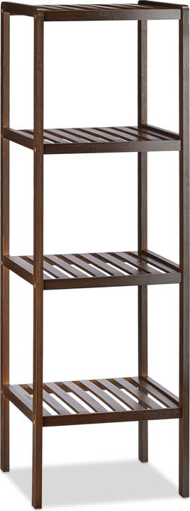 Actual product image Relaxdays Bamboo bathroom shelf (34.5 x 33 x 110 cm)