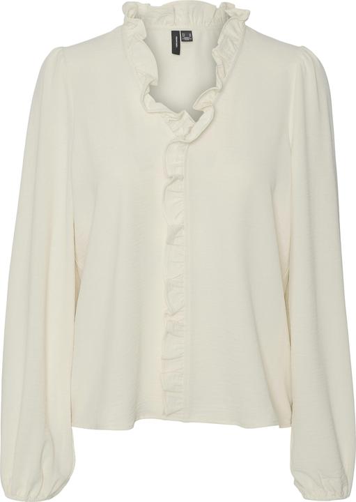 Vero Moda Normal geschnitten V-Ausschnitt Elastische Bündchen Voluminöser Armschnitt Top Bluse (XS)