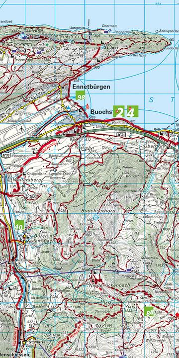 Produktbild Wanderkarte Vierwaldstättersee