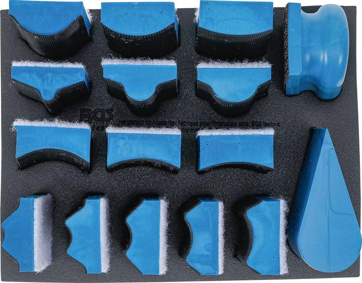 Productafbeelding BGS Klittenband schuurblokset | 16 stuks.
