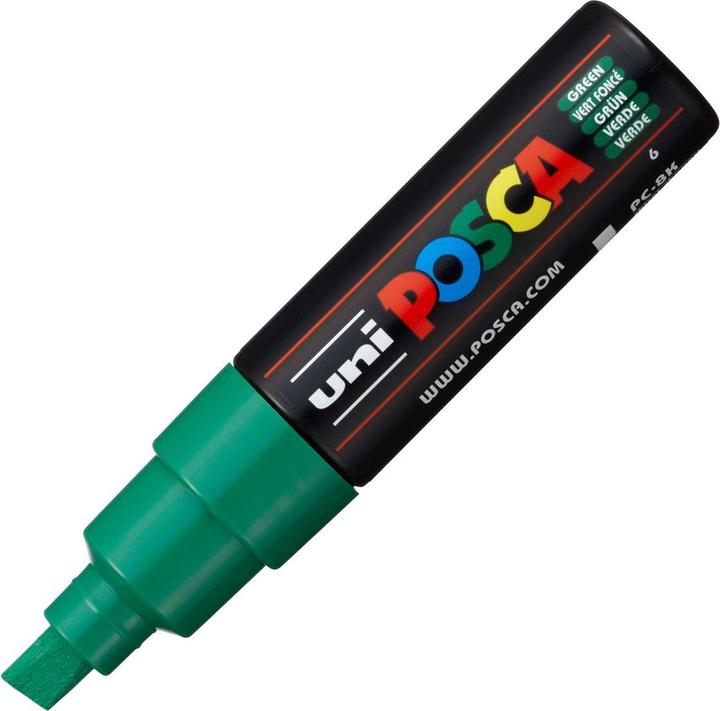Image du produit Posca Marqueur PC-8K pointe biseautée (Vert, 8 mm, 1 x)