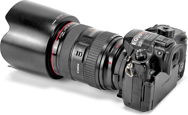 Produktbild Commlite Adapter Booster Canon EF zu MFT (Weitwinkelkonverter, Canon EF)