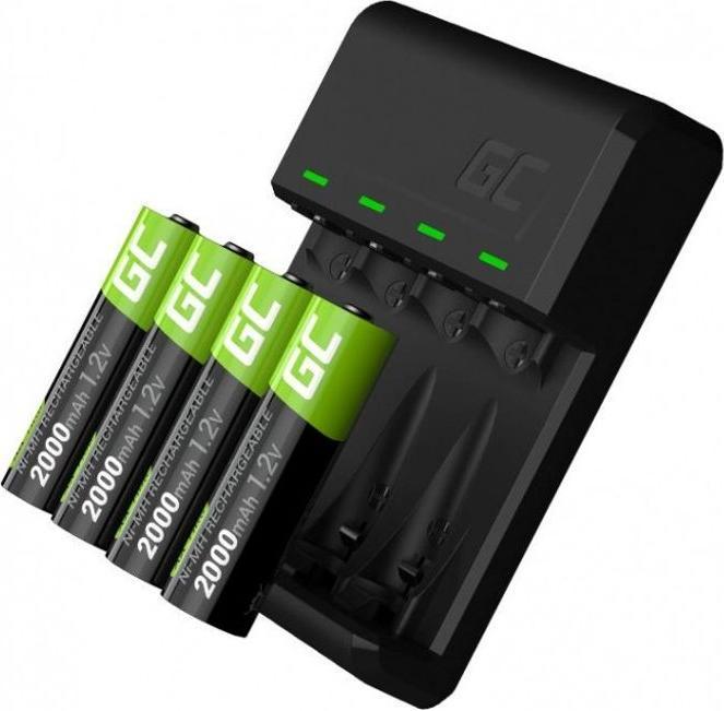 GreenCell VitalCharger (GRSETGC01) (4 pcs., AA, 2000 mAh, Battery + charger)