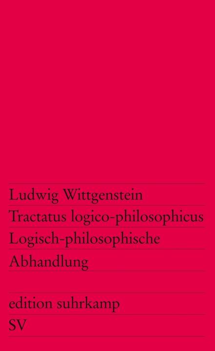 Produktbild Tractatus logico-philosophicus (Deutsch, Ludwig Wittgenstein, 1963)